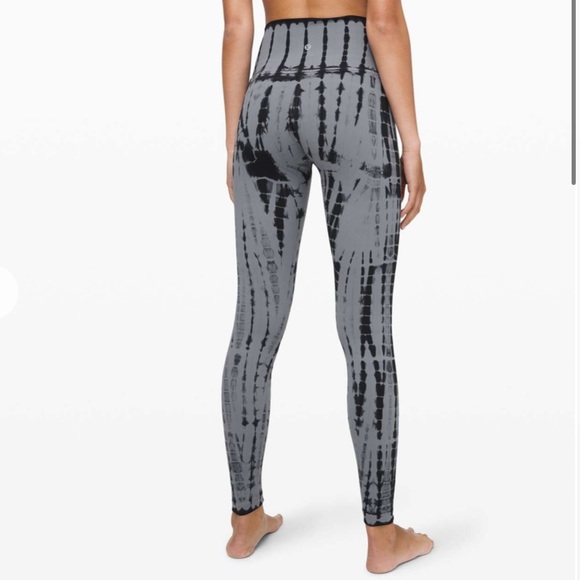 Lululemon Wunder Under 21”  Leggings Sz 10 Shibori - Picture 4 of 11